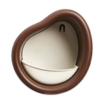 organic bird feeder 25cm chestnut brown